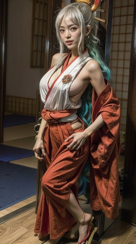 サンプル画像2:AI生成漫画ONE PIECE ヤマト（YAMATO） コスプレ写真集 Vol.1(美伝プロジェクト) [d_433653]