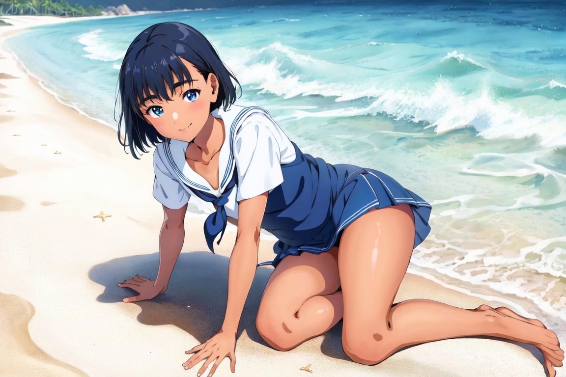 サンプル画像3:夏休みの帰省中、成長した姪っ子の褐色肌に欲情し、押し倒してみたら意外に抵抗せず…(ROCKMAN) [d_433666]