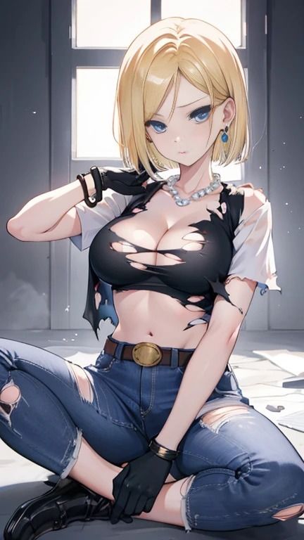 サンプル画像1:破壊と美麗: 人造人間18号の世界(夢幻出版【イラスト】) [d_433735]