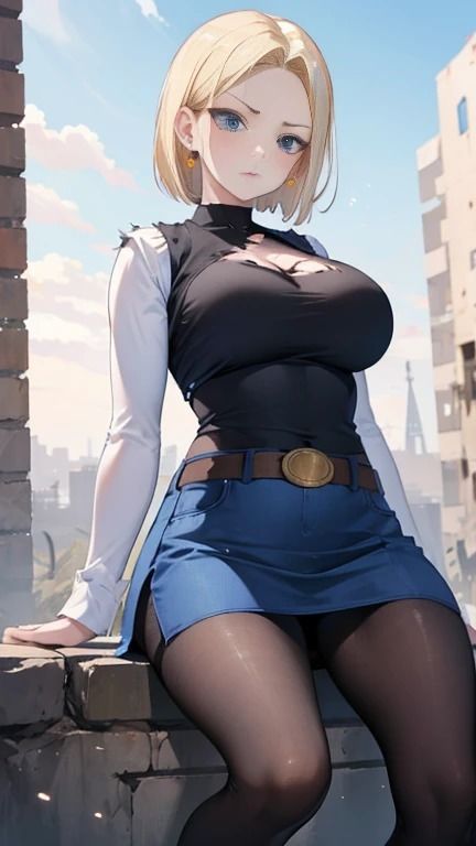 サンプル画像5:破壊と美麗: 人造人間18号の世界(夢幻出版【イラスト】) [d_433735]