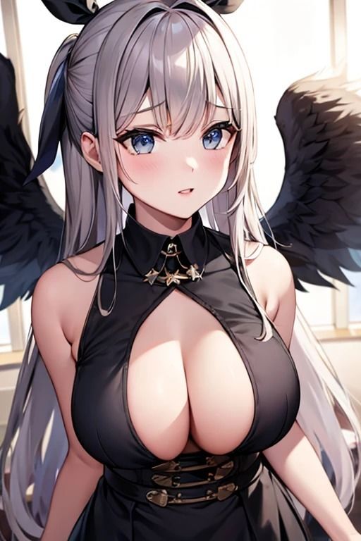 サンプル画像2:聖なる美と暗き誘惑: 天使と堕天使の美女たち イラスト集(夢幻出版【イラスト】) [d_433743]