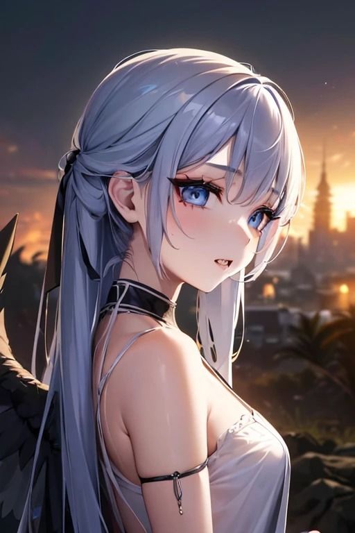 サンプル画像4:聖なる美と暗き誘惑: 天使と堕天使の美女たち イラスト集(夢幻出版【イラスト】) [d_433743]