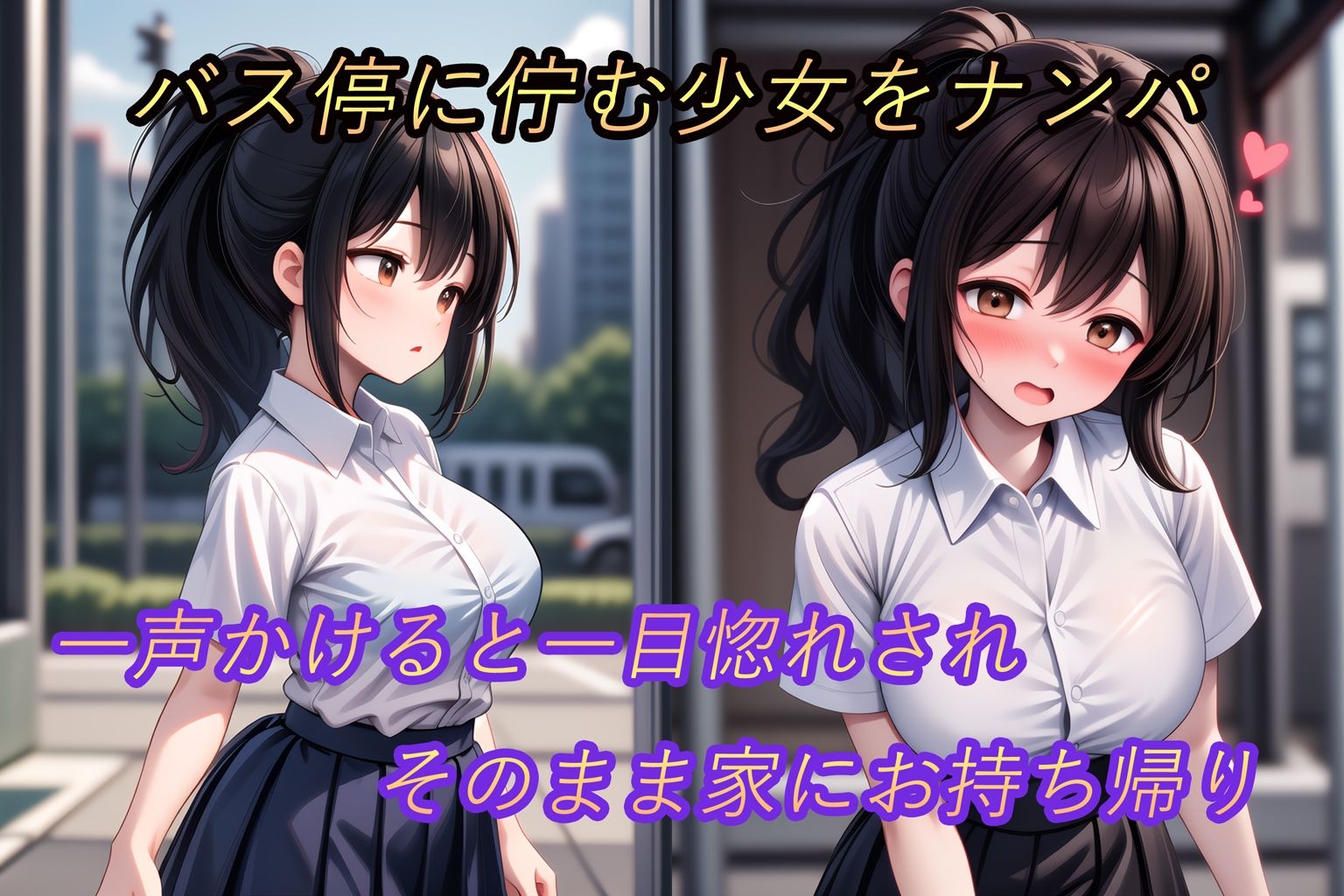 サンプル画像1:ナンパ即堕ち2-クール系ポニテ少女おもちかえりセックス(KAW-AI-アイは正義) [d_433754]