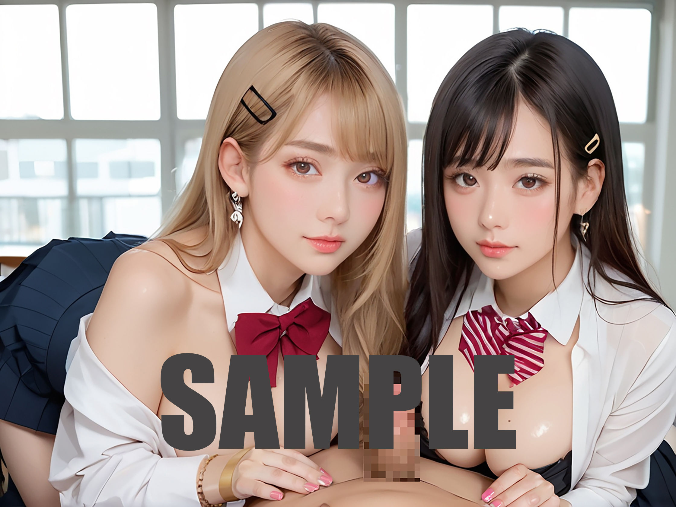 女子校生とのハーレム学園の画像6