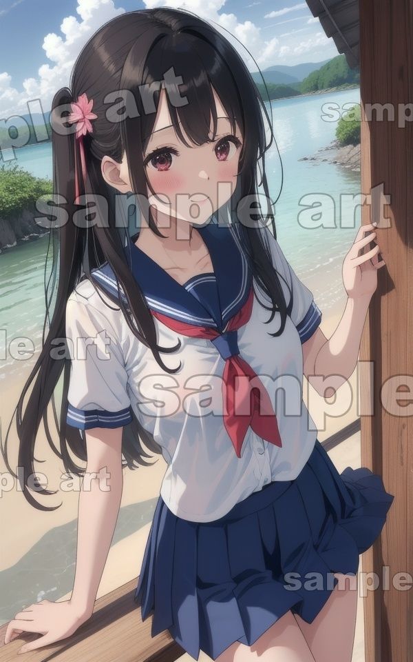 サンプル画像1:実家帰省〜セーラー服の姪っ子が成長して帰ってきた〜童顔なのに巨乳の美少女が田舎を練り歩く(大人の妄想教科書) [d_433909]