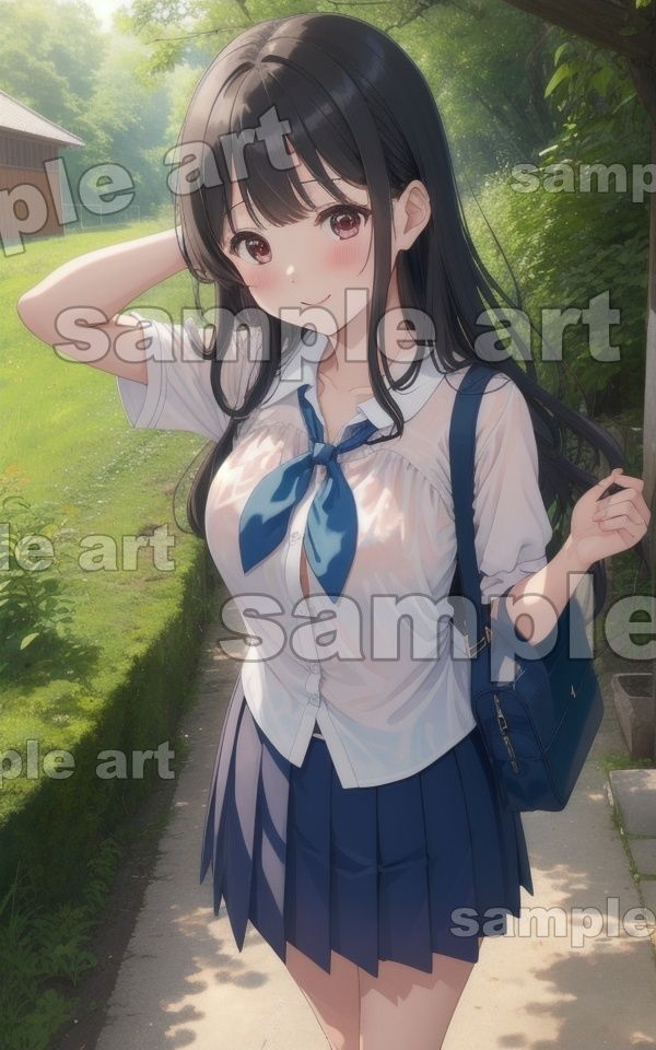 サンプル画像2:実家帰省〜セーラー服の姪っ子が成長して帰ってきた〜童顔なのに巨乳の美少女が田舎を練り歩く(大人の妄想教科書) [d_433909]