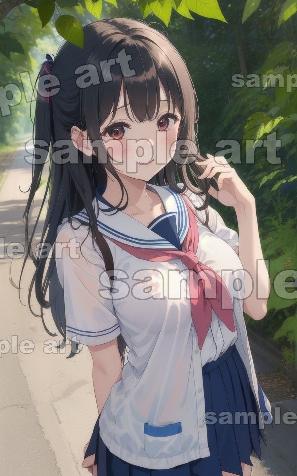 サンプル画像4:実家帰省〜セーラー服の姪っ子が成長して帰ってきた〜童顔なのに巨乳の美少女が田舎を練り歩く(大人の妄想教科書) [d_433909]