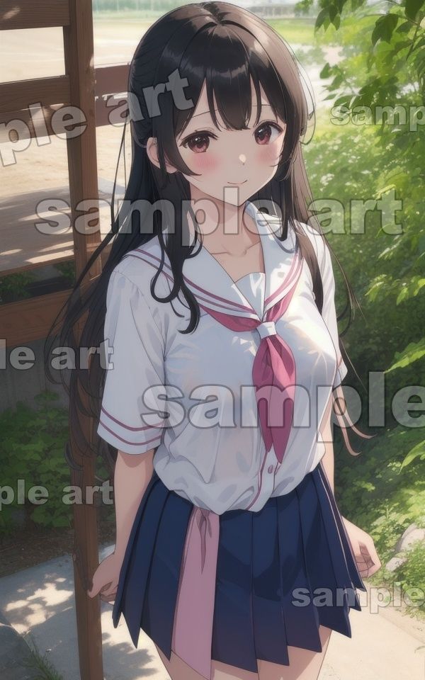 サンプル画像6:実家帰省〜セーラー服の姪っ子が成長して帰ってきた〜童顔なのに巨乳の美少女が田舎を練り歩く(大人の妄想教科書) [d_433909]