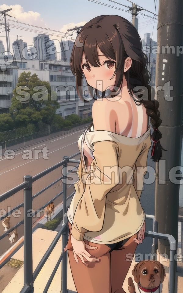 サンプル画像1:日焼け女子〜別荘でみつけた日焼けの美少女が可愛すぎた〜19歳の美脚がベランダで！(胸の谷のナウシカ) [d_433917]