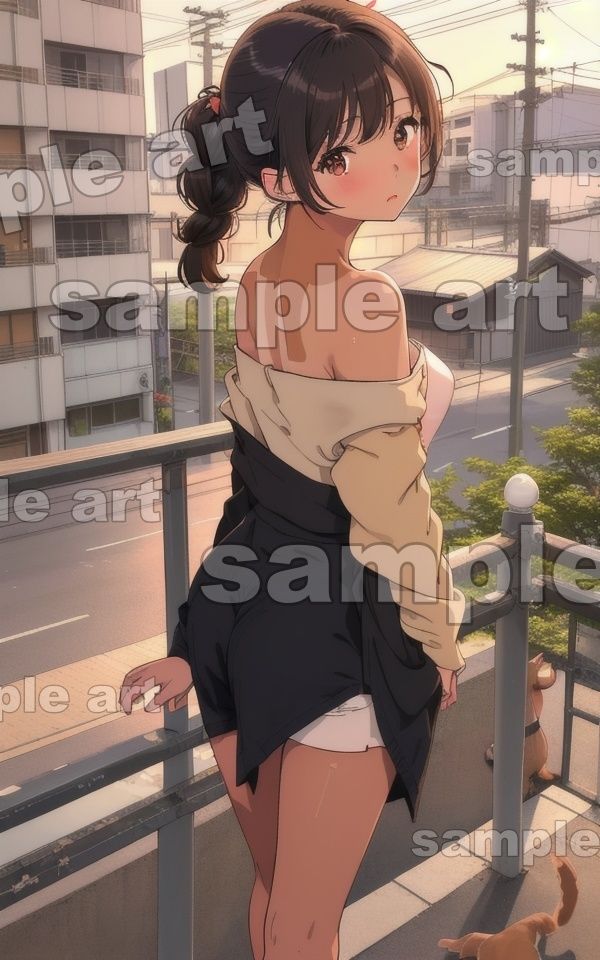 サンプル画像2:日焼け女子〜別荘でみつけた日焼けの美少女が可愛すぎた〜19歳の美脚がベランダで！(胸の谷のナウシカ) [d_433917]