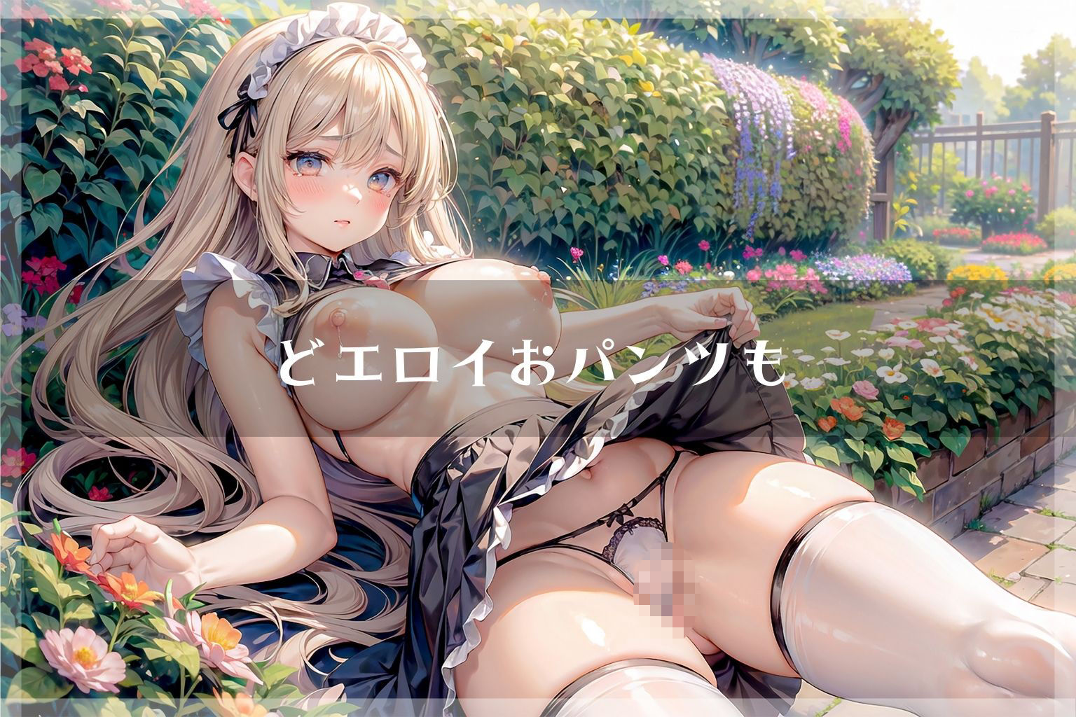 サンプル画像3:【たっぷり500枚♪】爆乳メイドさんのおパンツとおまんこ(えいあいどぉる) [d_433940]