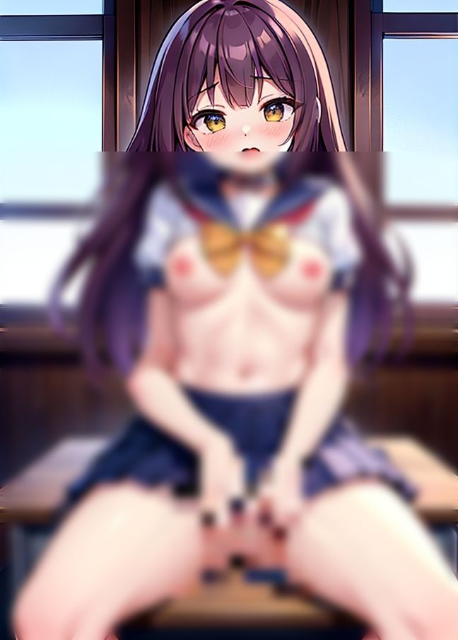 サンプル画像1:学級委員がクソ変態露出「みんなにみてもらいたいの！」(お布団) [d_433989]