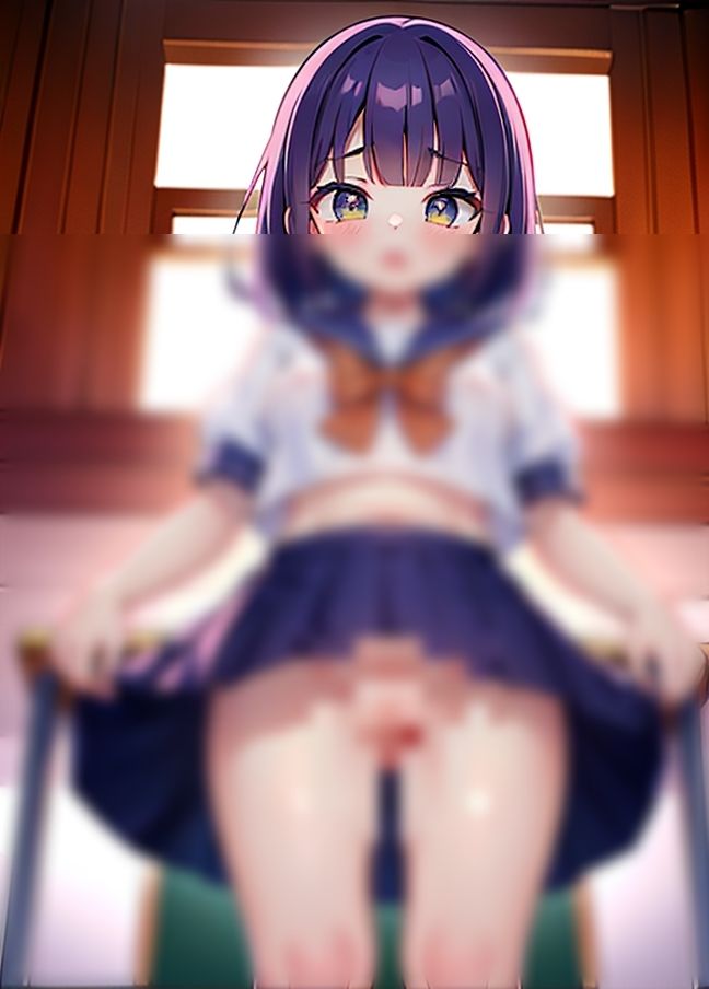 サンプル画像2:学級委員がクソ変態露出「みんなにみてもらいたいの！」(お布団) [d_433989]