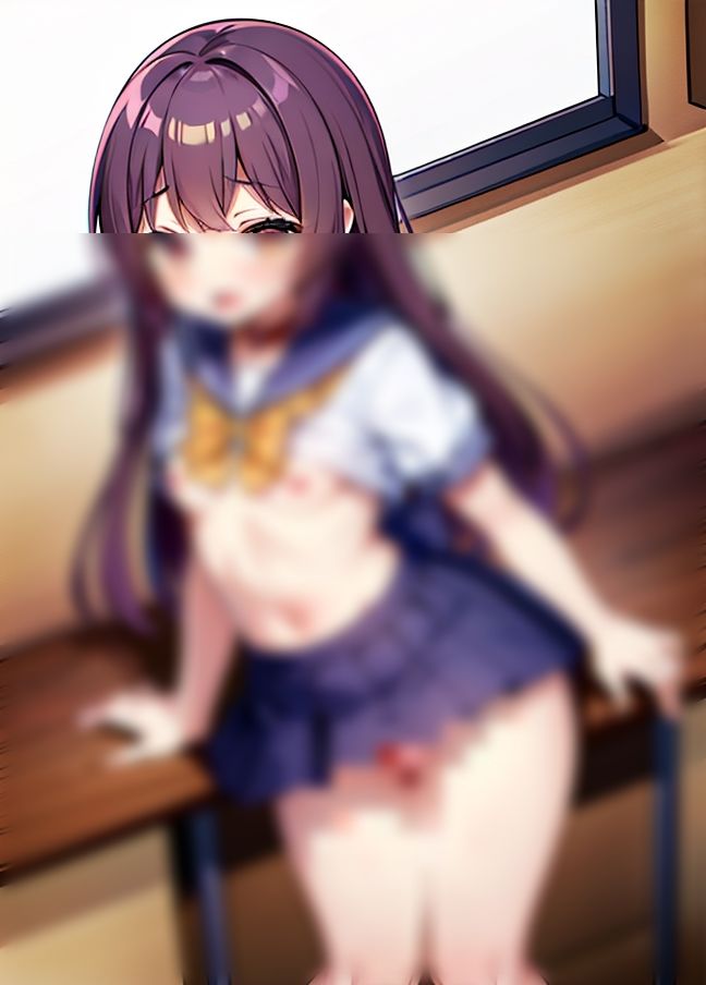 サンプル画像4:学級委員がクソ変態露出「みんなにみてもらいたいの！」(お布団) [d_433989]