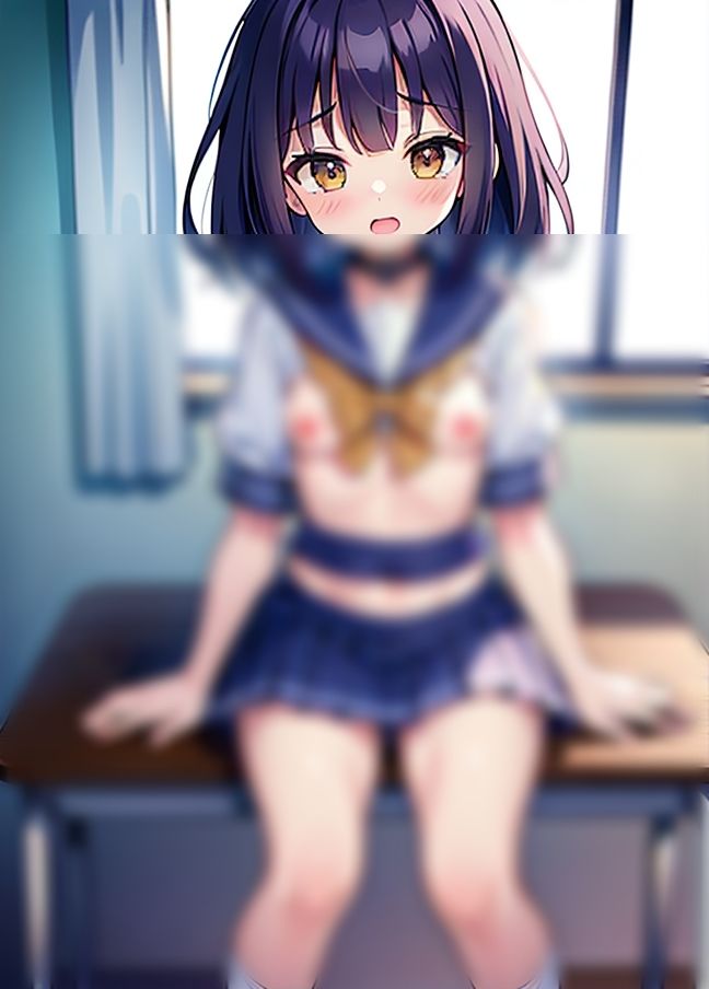 サンプル画像5:学級委員がクソ変態露出「みんなにみてもらいたいの！」(お布団) [d_433989]