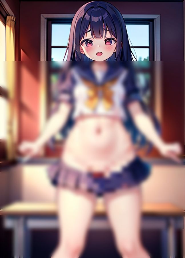 サンプル画像6:学級委員がクソ変態露出「みんなにみてもらいたいの！」(お布団) [d_433989]