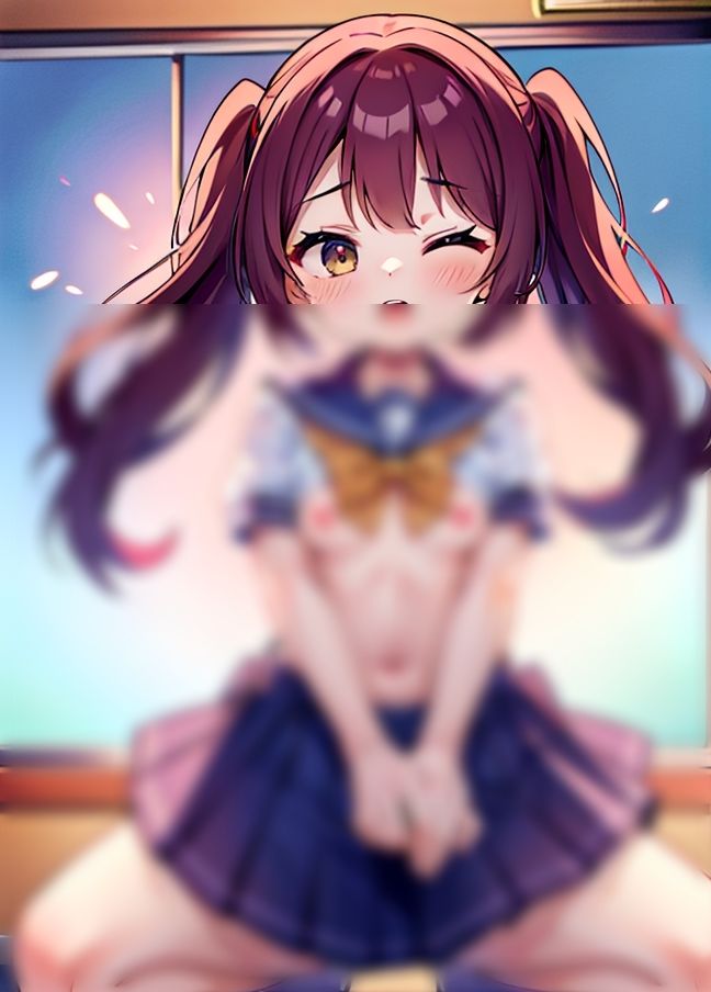 サンプル画像4:僕の幼なじみは発情期！「放課後の教室…遊ぼ？」(えちえちAI) [d_433994]