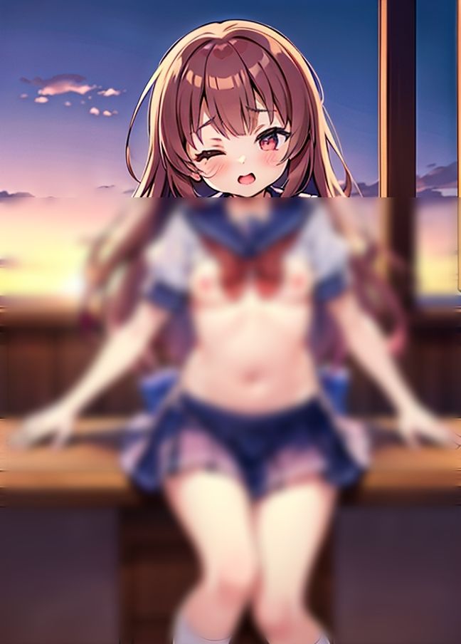 サンプル画像5:僕の幼なじみは発情期！「放課後の教室…遊ぼ？」(えちえちAI) [d_433994]