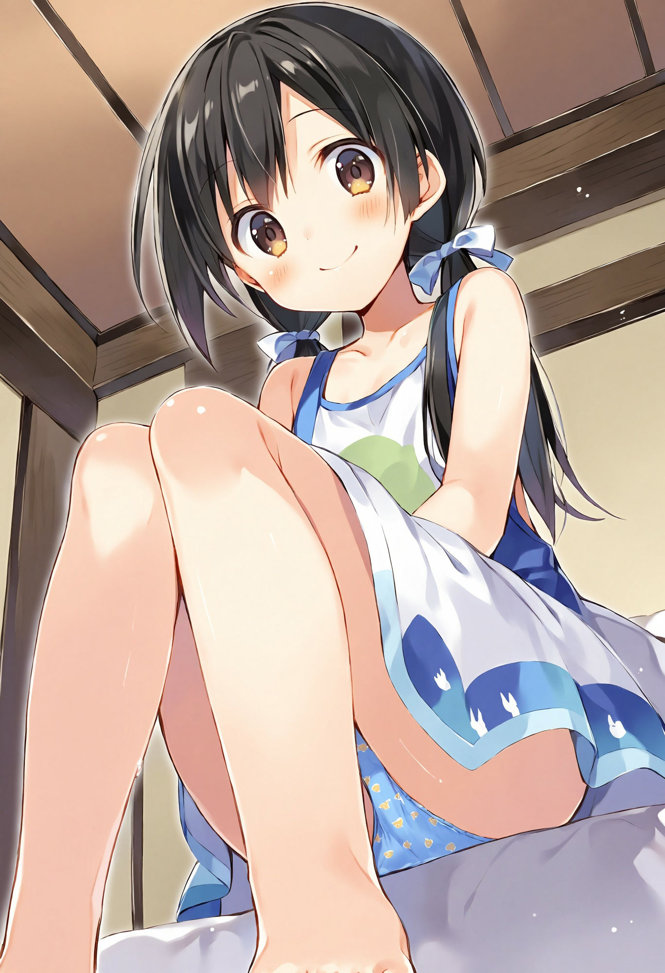 サンプル画像1:夏休みの帰省先で出会った親戚の女の子のパンツがたまらない(でのいず) [d_434025]