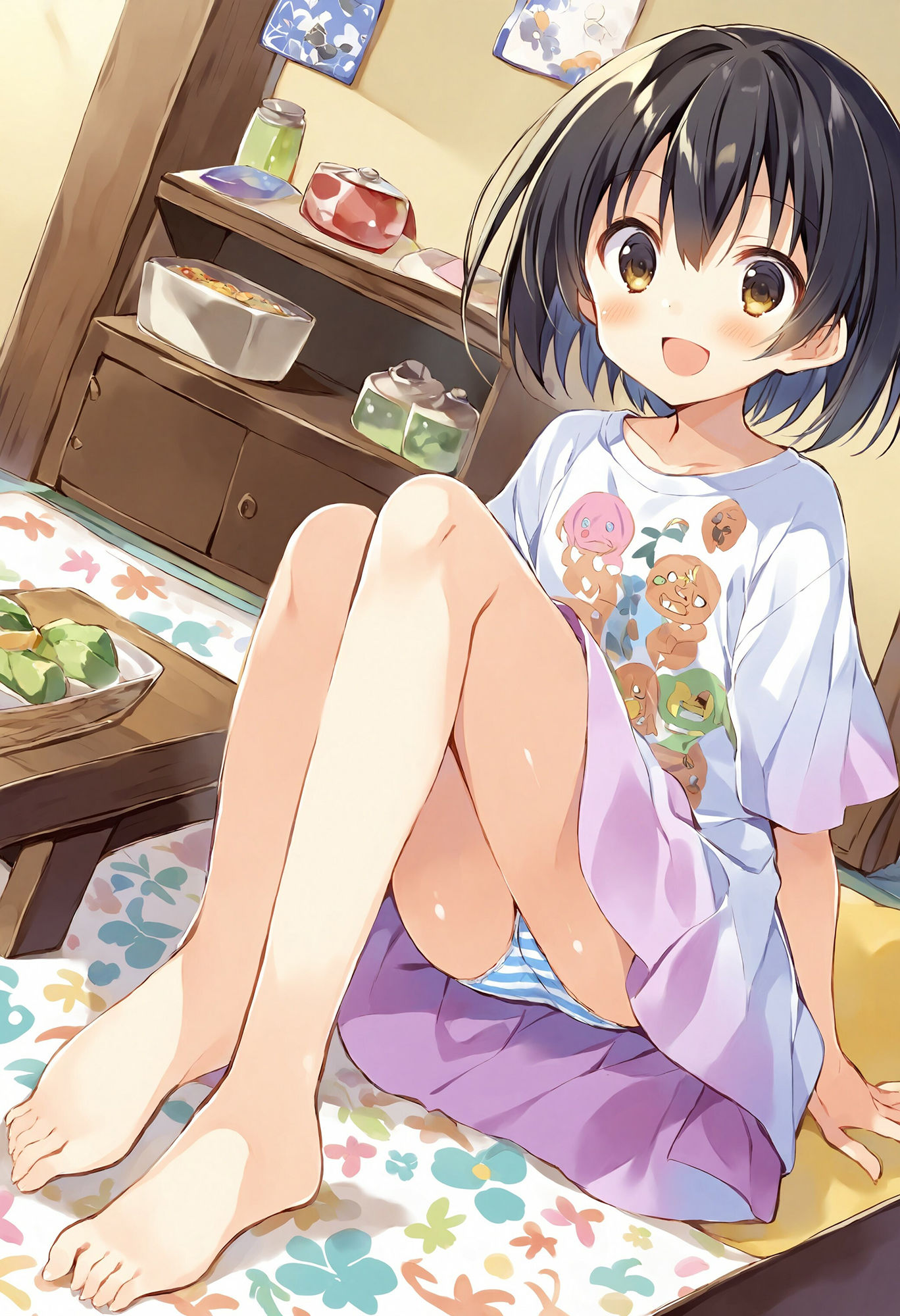 サンプル画像5:夏休みの帰省先で出会った親戚の女の子のパンツがたまらない(でのいず) [d_434025]