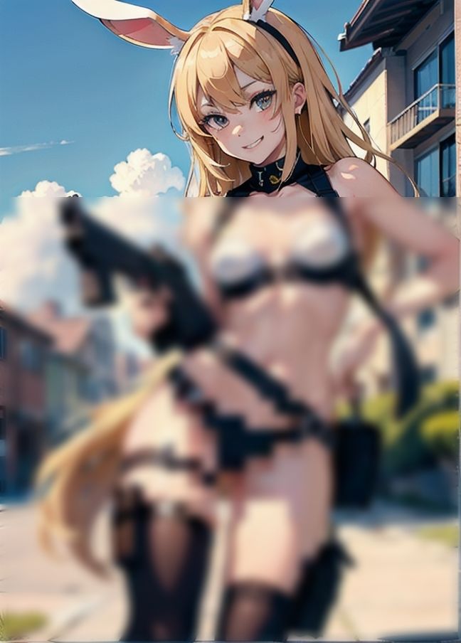 サンプル画像1:逆バニー戦士(ビスケット) [d_434046]