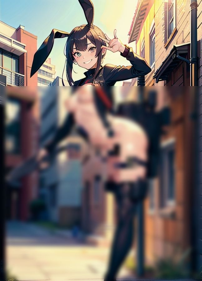 サンプル画像4:逆バニー戦士(ビスケット) [d_434046]