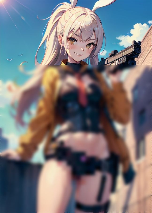 サンプル画像1:街の平和を守るバニーガール銃戦隊(オーガニズム) [d_434054]