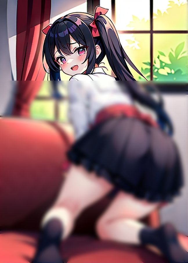 サンプル画像1:女子のお尻「アナ●舐めて？」「穴を開発してくれないの？」(AIcloud) [d_434060]