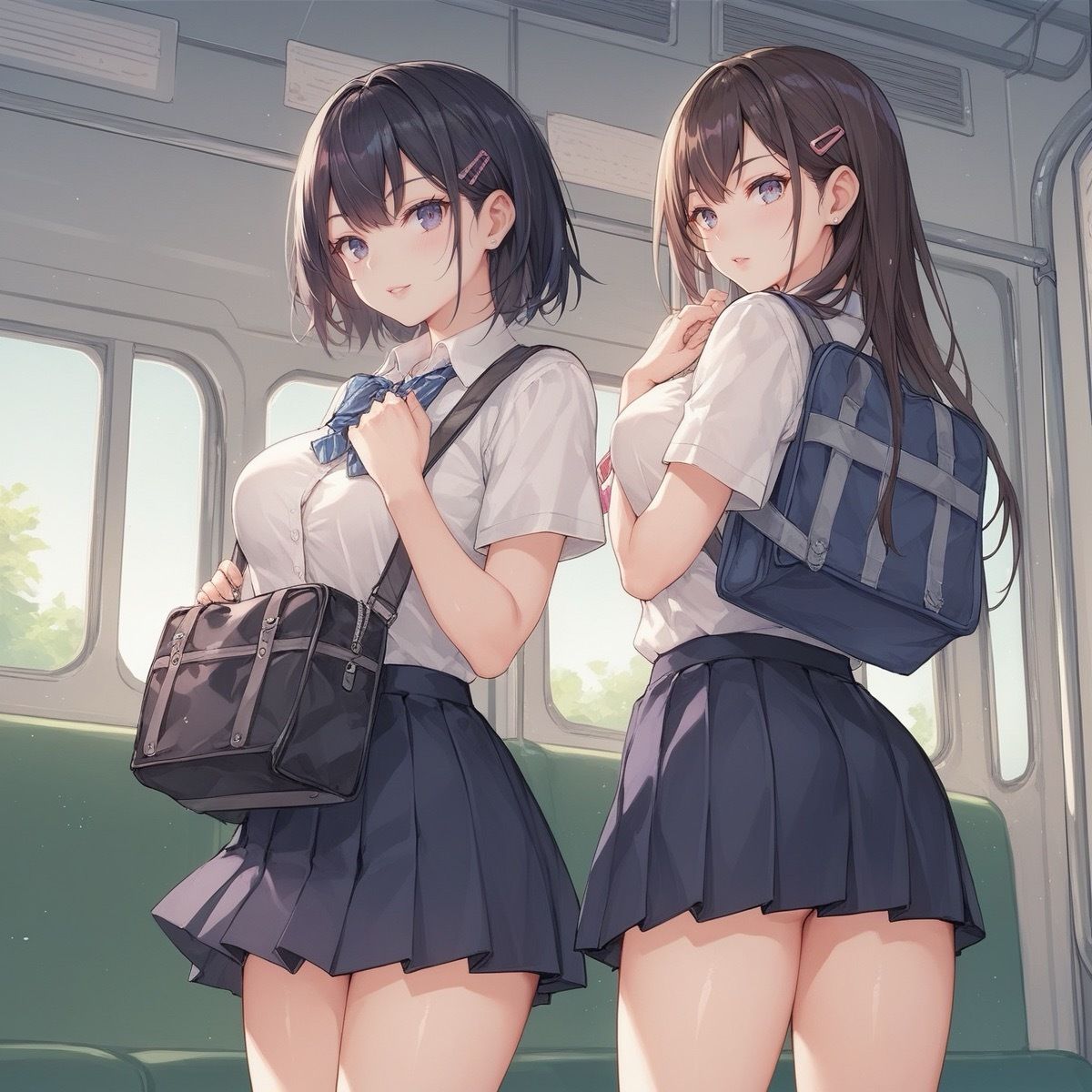 サンプル画像1:通勤電車の中で…JKに種付けしちゃった(マングリ返し) [d_434387]