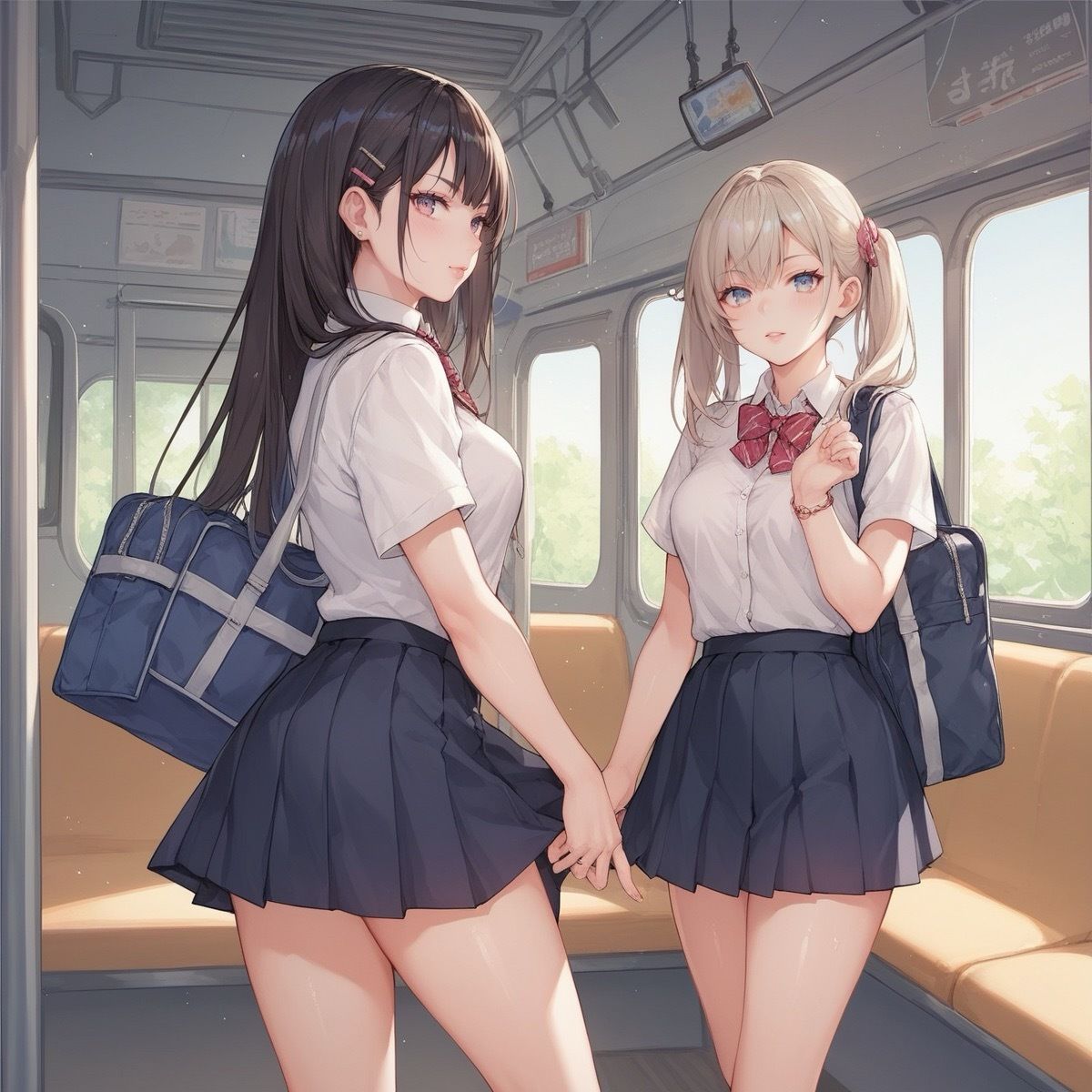 サンプル画像3:通勤電車の中で…JKに種付けしちゃった(マングリ返し) [d_434387]