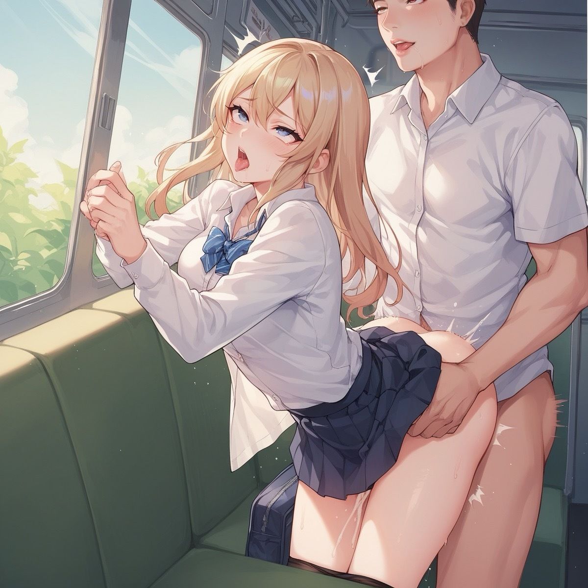 サンプル画像6:通勤電車の中で…JKに種付けしちゃった(マングリ返し) [d_434387]