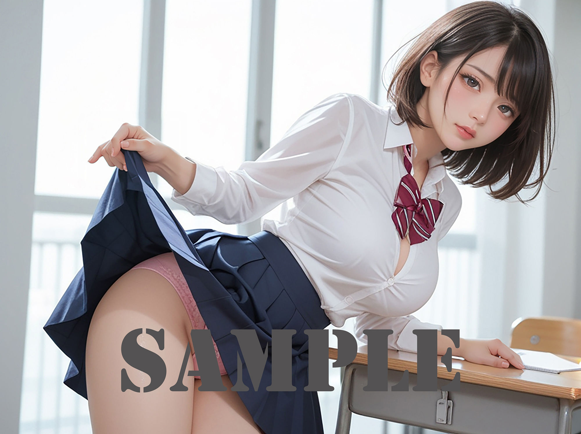 サンプル画像1:女子校生の保健の授業(夜の娯楽) [d_434445]