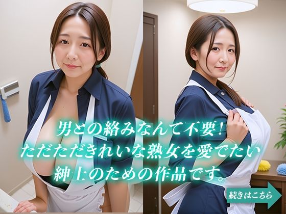 サンプル画像4:346枚 熟女爆乳清掃員 オフィスで2人っきり(愛でたい美女図鑑) [d_434530]