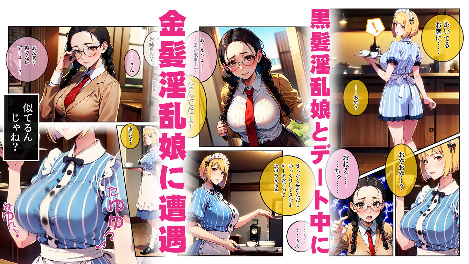 サンプル画像1:妹のほうは黒髪の淫乱娘で姉のほうは金髪の淫乱娘Act.01ご奉仕が過ぎる姉(寿屋) [d_434729]