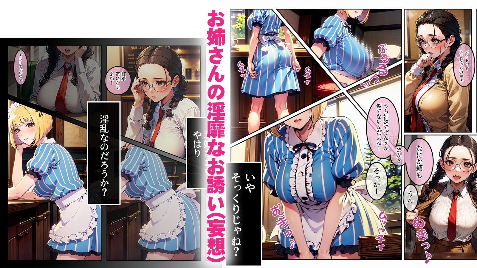 サンプル画像2:妹のほうは黒髪の淫乱娘で姉のほうは金髪の淫乱娘Act.01ご奉仕が過ぎる姉(寿屋) [d_434729]