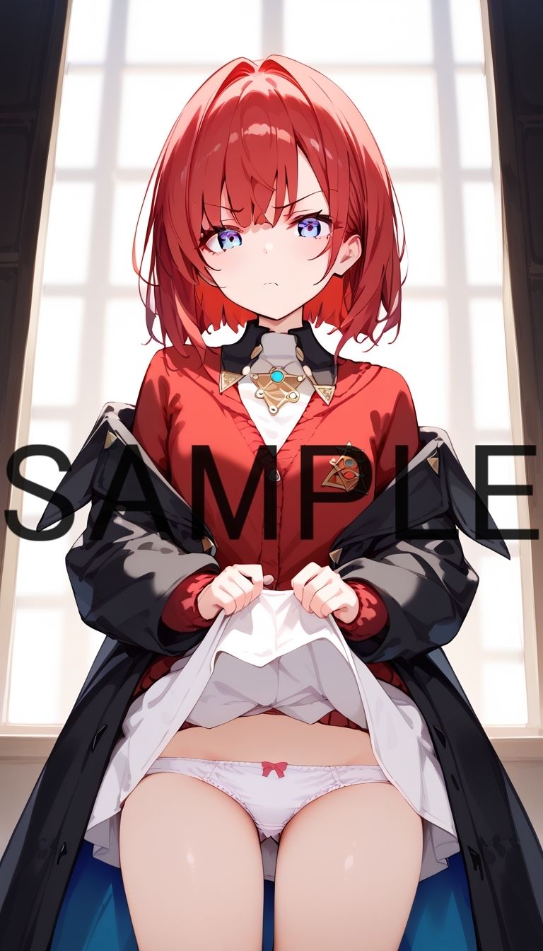 サンプル画像1:不機嫌そうな顔でパンツを見せてもらう【さん〇か】(Rana) [d_434756]