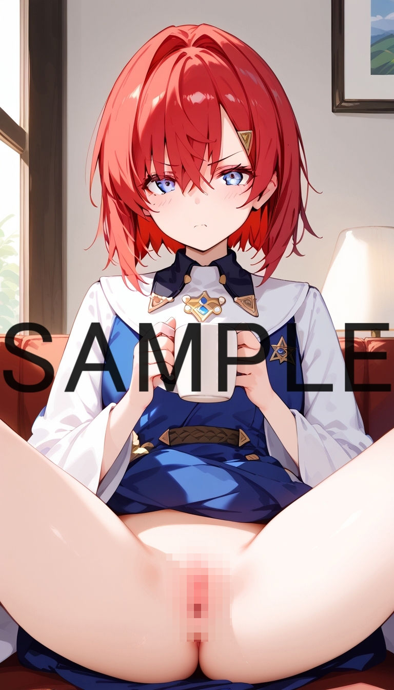 サンプル画像4:不機嫌そうな顔でパンツを見せてもらう【さん〇か】(Rana) [d_434756]