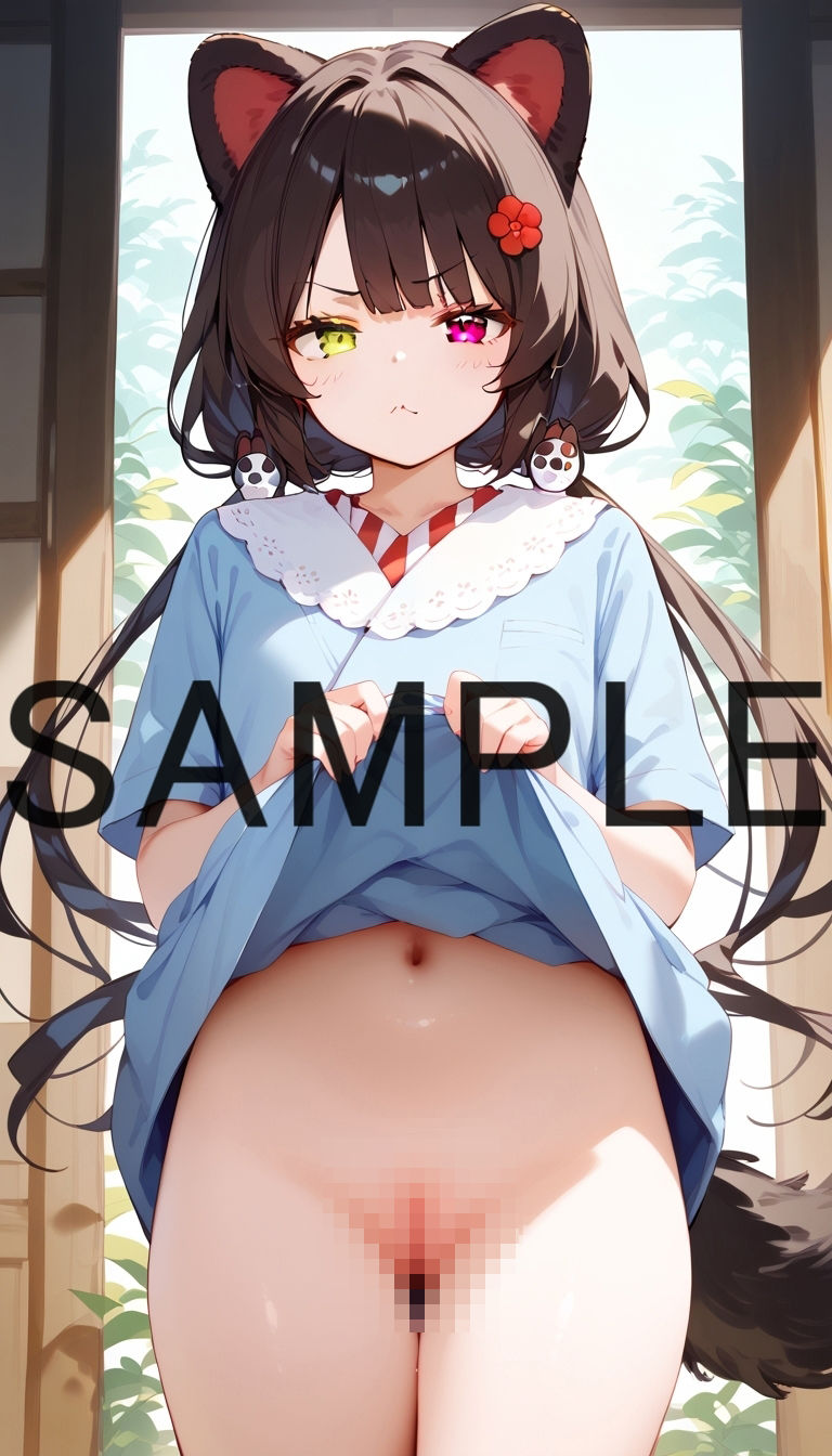 サンプル画像6:不機嫌そうな顔でパンツを見せてもらう【さん〇か】(Rana) [d_434756]