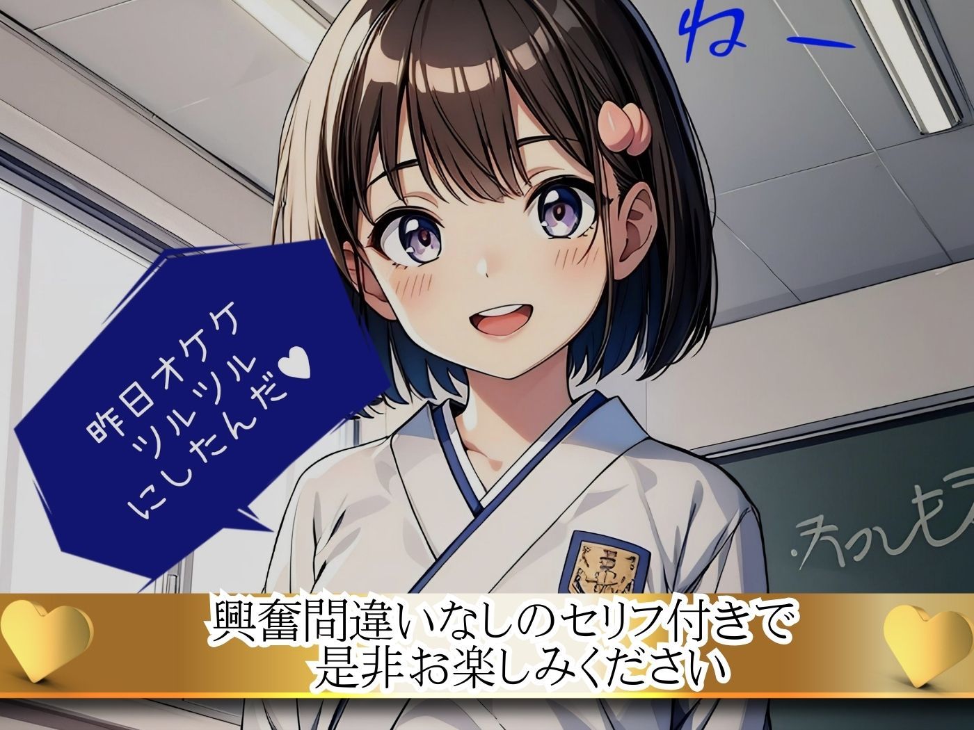 サンプル画像3:笑顔弾ける彼女と学校でパコパコ（セリフ付き）(High Quality boy) [d_434800]