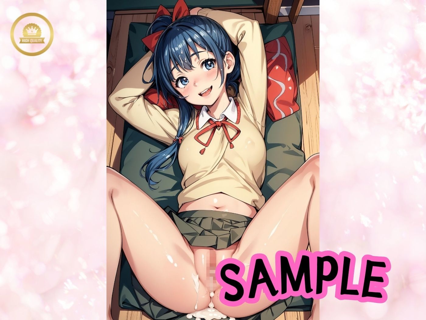 笑顔弾ける彼女と学校でパコパコ（セリフ付き）のサンプル画像 6