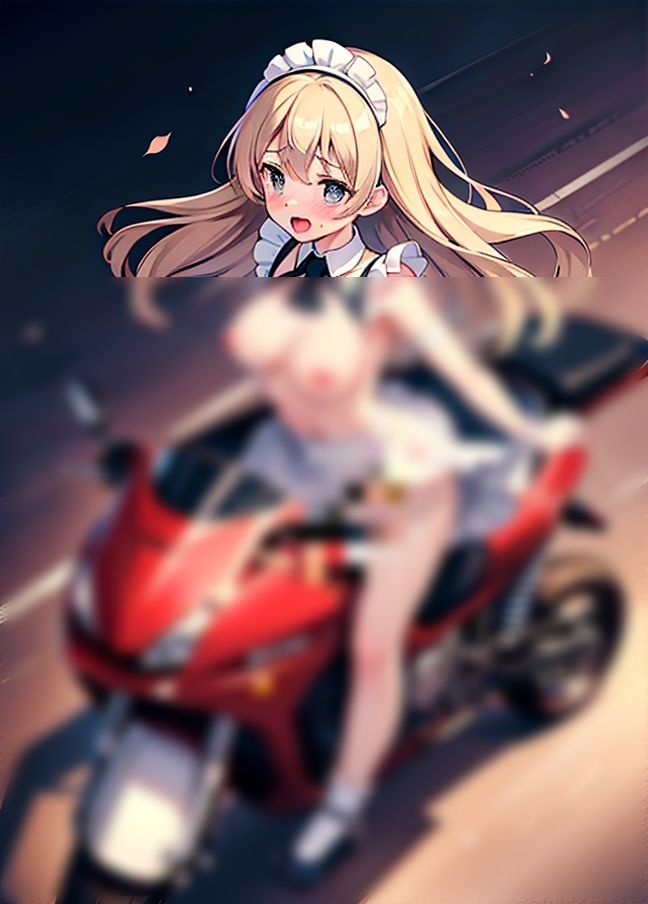 サンプル画像4:変態メイドとツーリング’バイク女子に憧れた痴女メイドの暴走ツーリング’(原液カルピス) [d_434904]