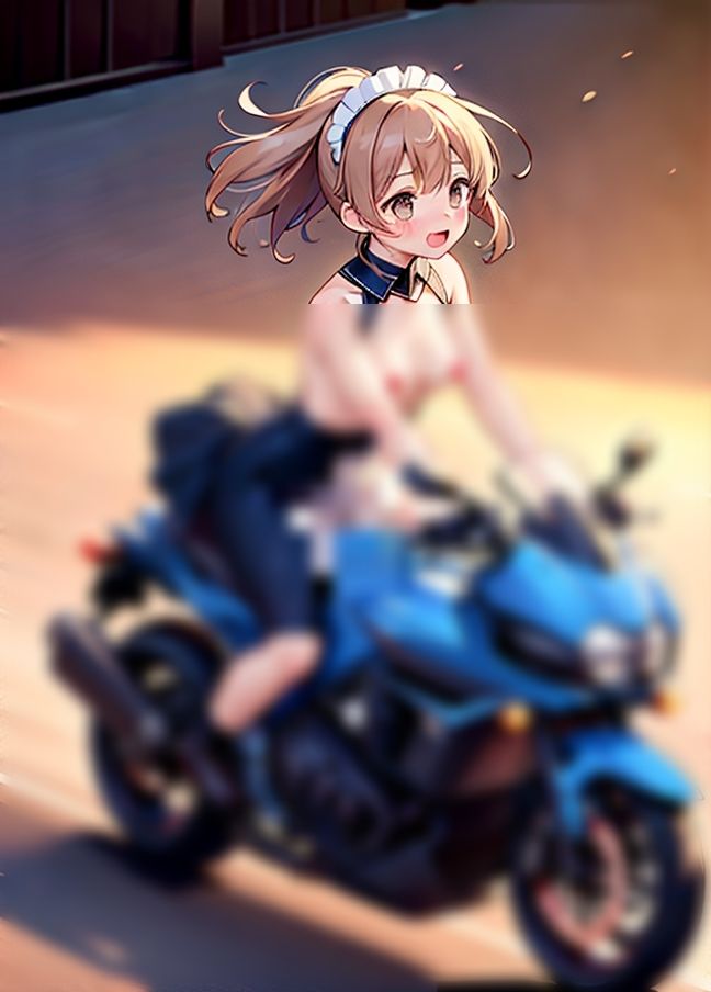 変態メイドとツーリング’バイク女子に憧れた痴女メイドの暴走ツーリング’の画像7