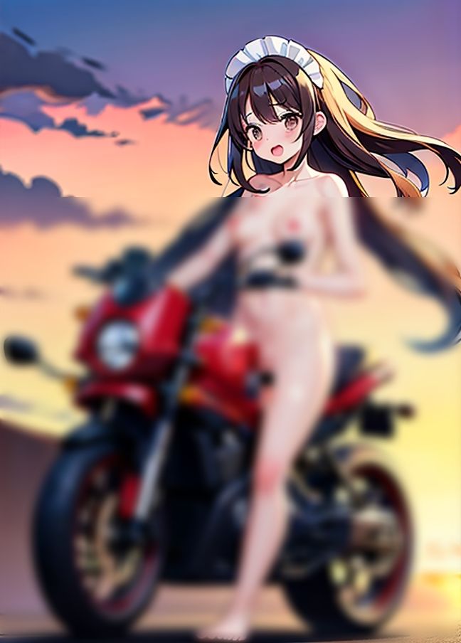 変態メイドとツーリング’バイク女子に憧れた痴女メイドの暴走ツーリング’の画像8