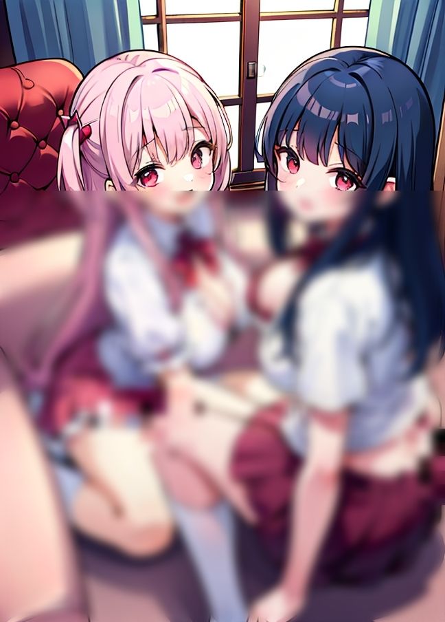 サンプル画像3:2人まとめてバックハメ！仲良しの女友達2人と3Pすることに！(えっちなAIちゃん) [d_434914]