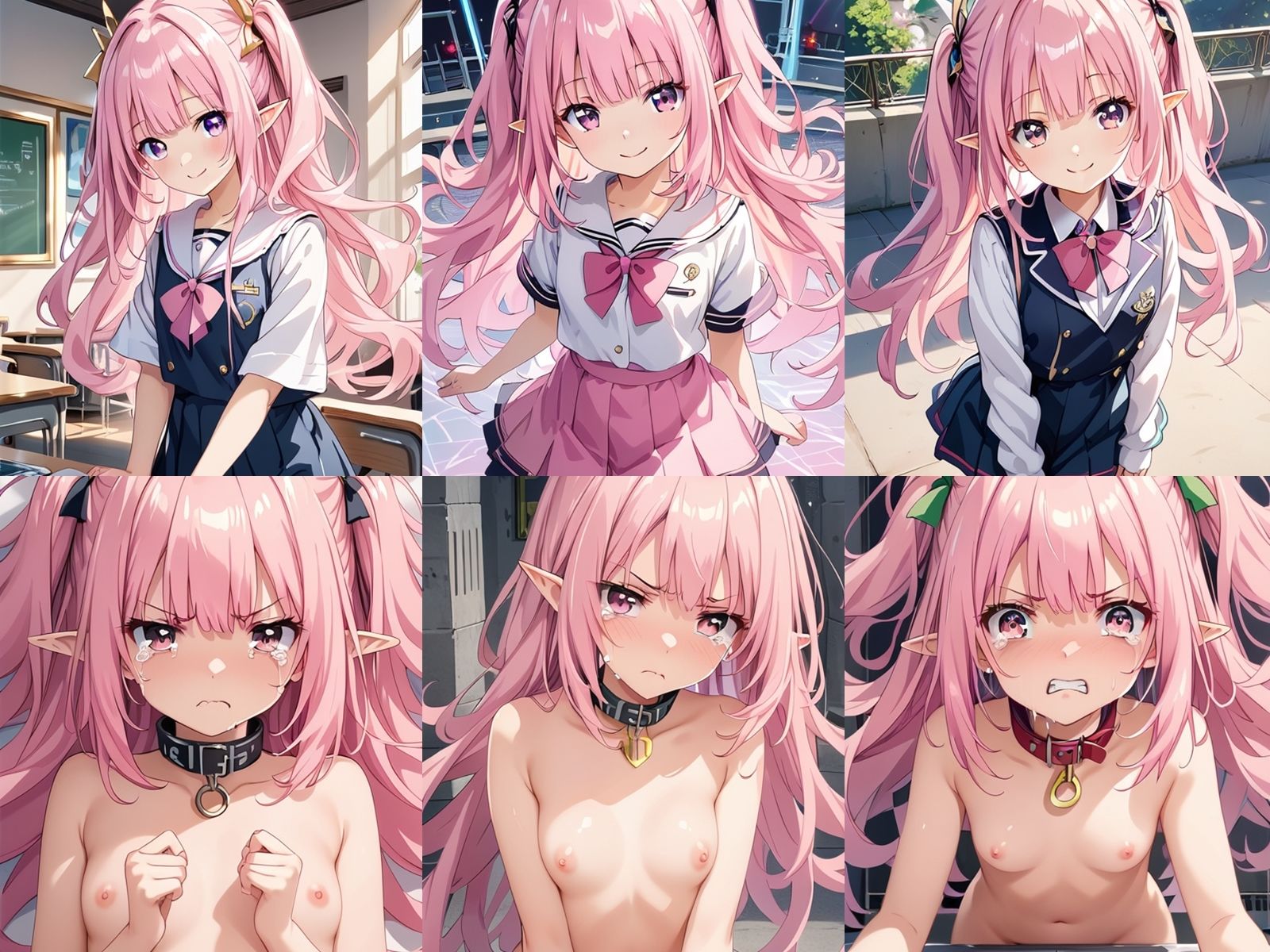 サンプル画像1:ピンク髪エルフJKを中出しセックスで快楽墜ちさせてアヘ顔ボテ腹にしてみた(アヘアヘ工房) [d_434916]