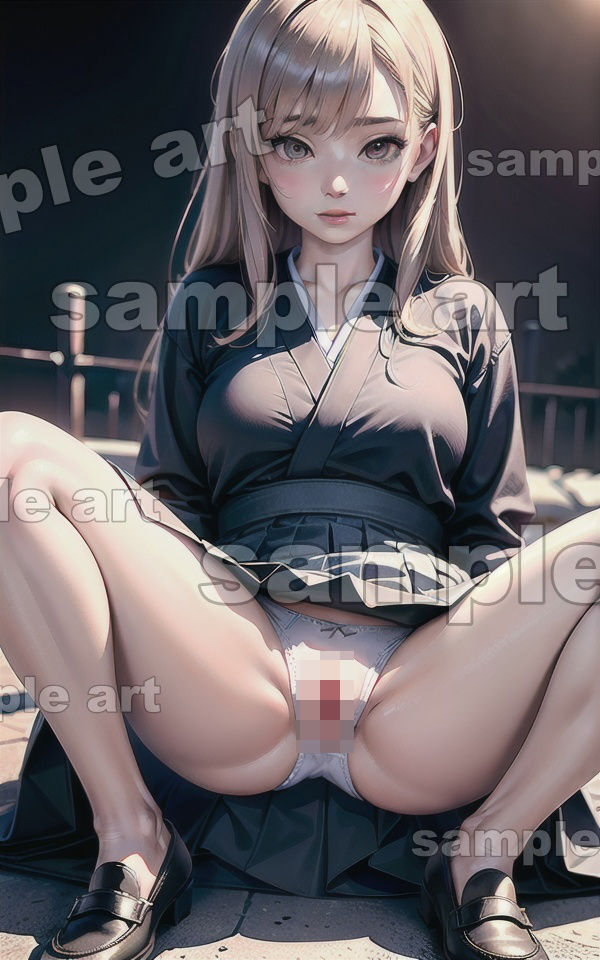 サンプル画像2:パンチラスペシャル！路上でJKがパンチラでみせてくる痴女・・・・(オムニバス企画) [d_434922]