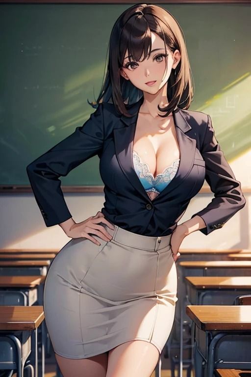 サンプル画像4:エロい巨乳ムチムチ女教師たち1(LOVEdream) [d_434975]