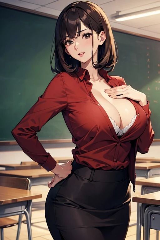 サンプル画像5:エロい巨乳ムチムチ女教師たち1(LOVEdream) [d_434975]