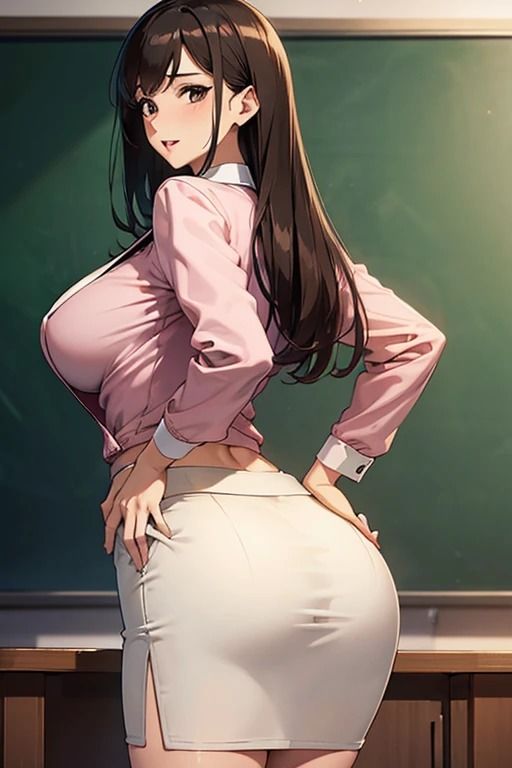 サンプル画像1:エロい巨乳ムチムチ女教師たち2 〜お尻中心CG集編〜(LOVEdream) [d_435111]