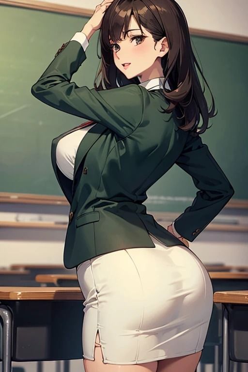 サンプル画像2:エロい巨乳ムチムチ女教師たち2 〜お尻中心CG集編〜(LOVEdream) [d_435111]